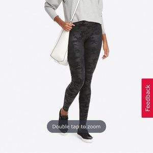 Spanx faux leather camo leggings!